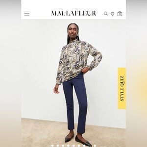 MM Lafleur The Foster Pant - PowerStretch Navy Size 6